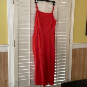 Cute coral pantsuit in EUC, Medium